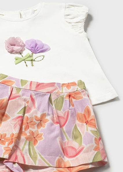Mayoral Printed shorts set