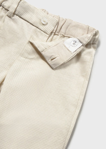 Mayoral Linen suiting pants beige