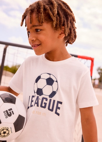 Mayoral Shirt "league" applique
