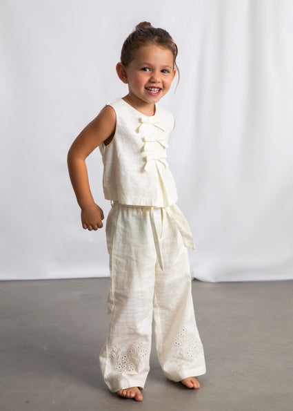 Mayoral Linen pants beige