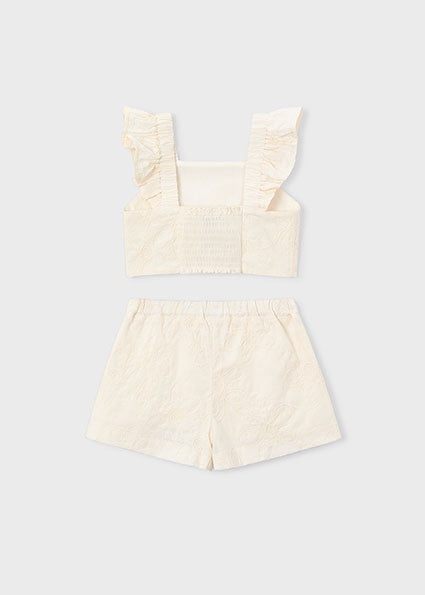 Mayoral Short set beige