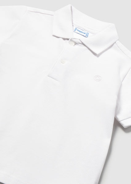 Mayoral Basic polo wit baby