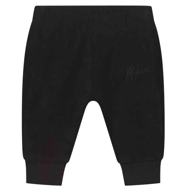 Malelions Baby Towelling Sweatpants Black