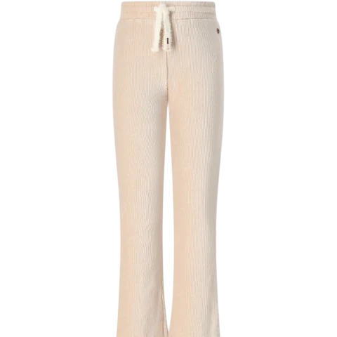 NONO Sady Velvet Rib Flared Pants Pearled Ivory