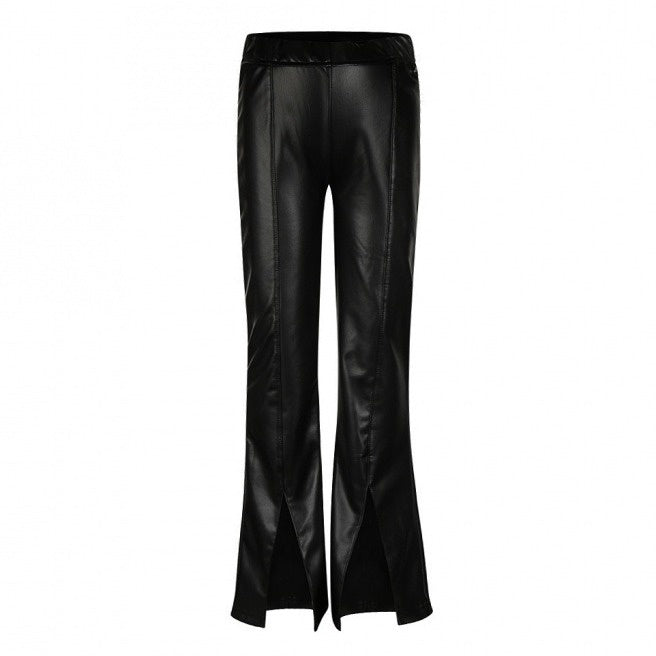 No way monday Leren flaredbroek
