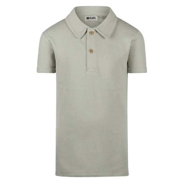 No Way Monday polo ss light feded green