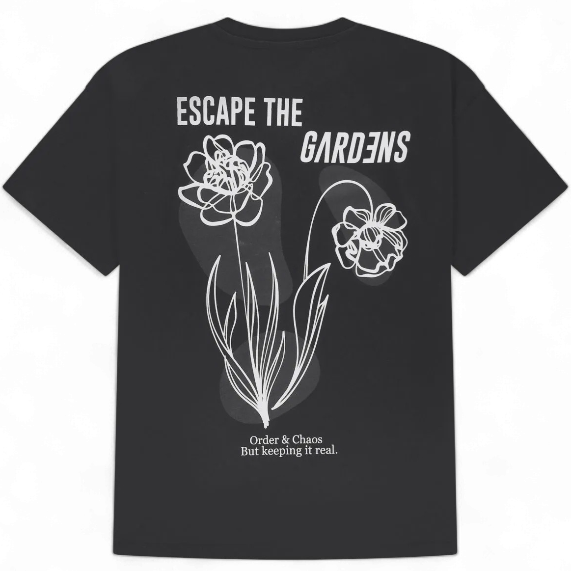 Nik & Nik  Blooms Oversized T-Shirt zwart