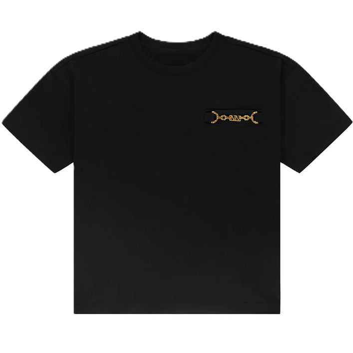 Nik & Nik  Basic T-shirt sage met kettingdetail