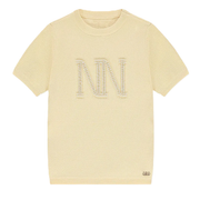Nik & Nik Gebreide top met NN parel logo