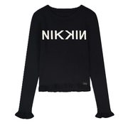Nik & Nik lana pullover Geribde trui met ruches