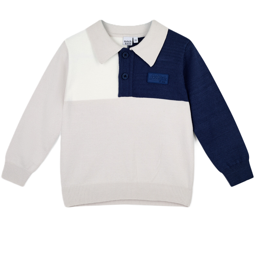 Mitch & Son  Jude Knitted Polo Top