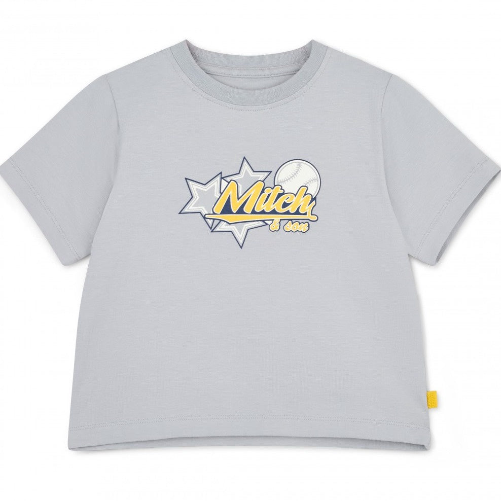 Mitch & Son Grey Keanu Baseball t-shirt