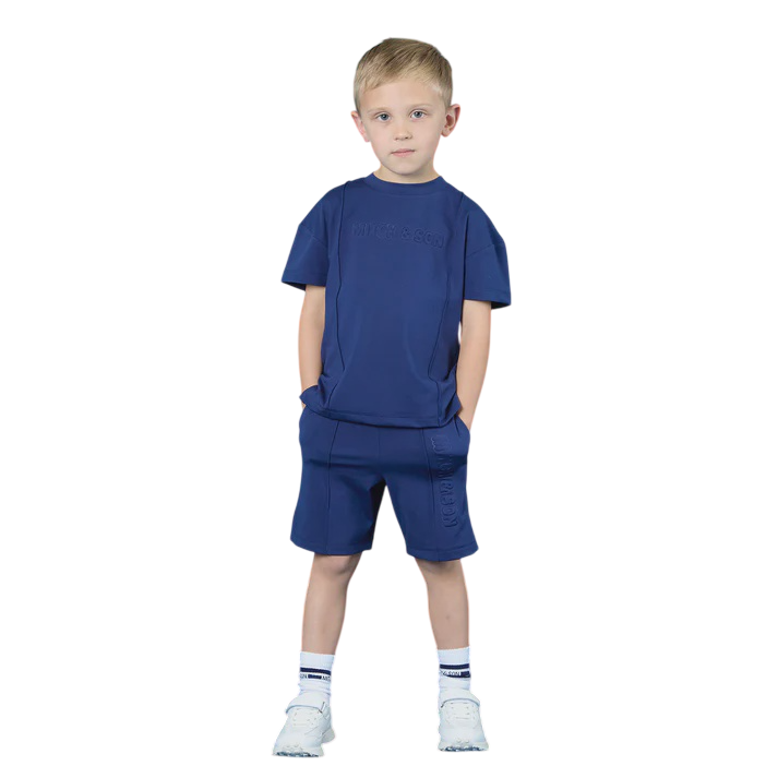 Mitch & Son Navy Harper Shorts Set