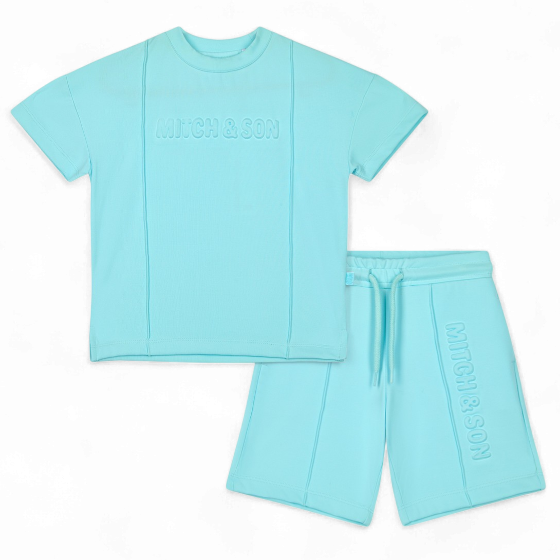 Mitch & Son Turquoise Harper Shorts Set