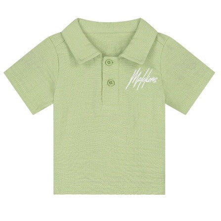 Malelions Baby Mousseline Polo | Grass Green