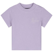 Malelions Baby Waffle Signature T-Shirt paars
