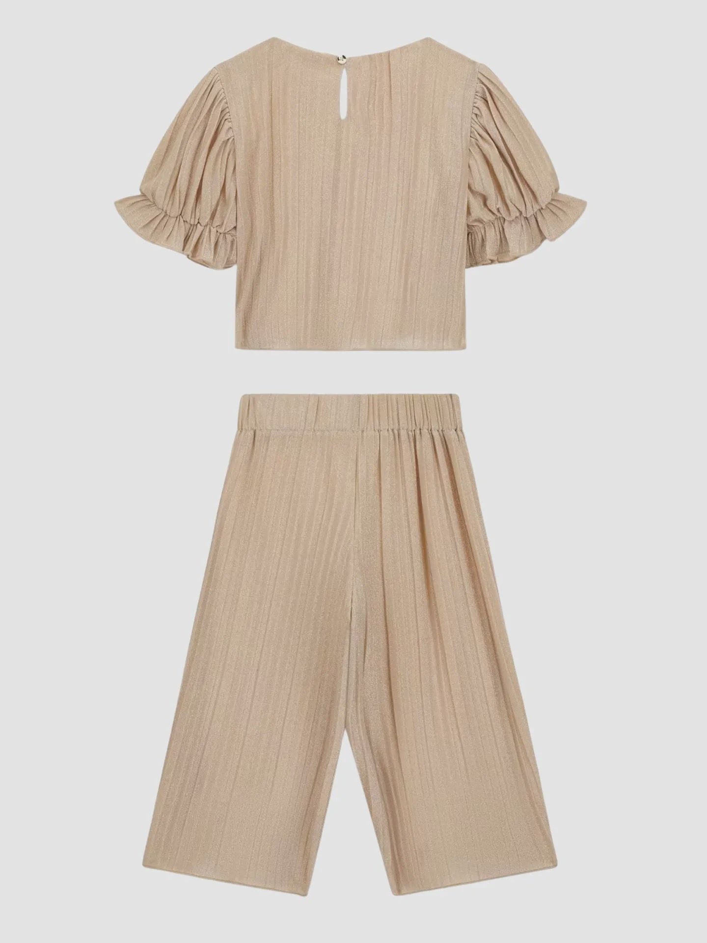 Guess Kids Meisjes Set Top Broek Pale Sand Lurex