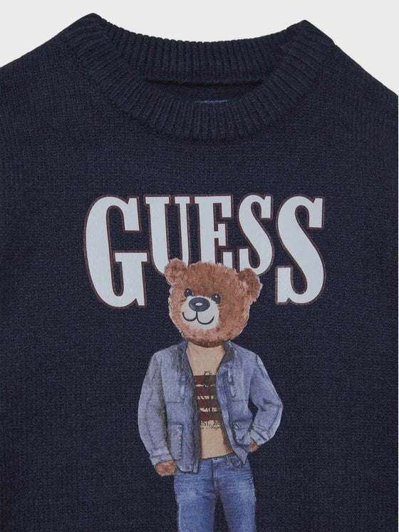 Guess Jongens en Baby Trui Donker Blauw Beer