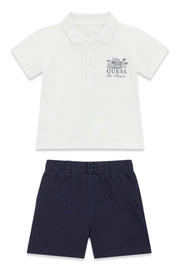 Guess jongens baby set polo korte broek