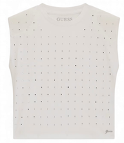 Guess meisjes tshirt wit mouwloos stuts