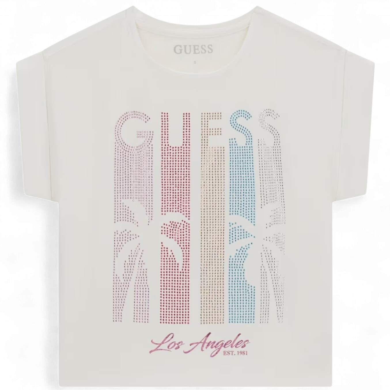Guess meisjes tshirt wit multicolor