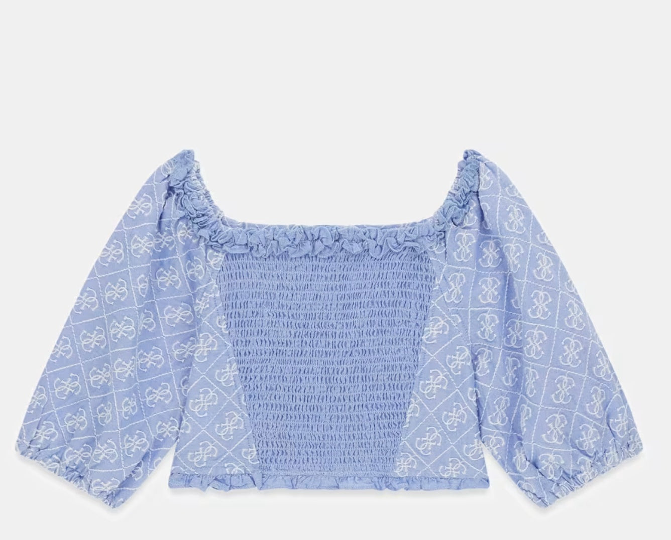 Guess meisjes off shoulder top blauw
