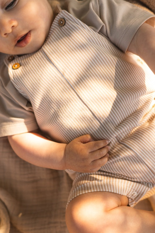 Quapi tuinbroek gestreept unisex