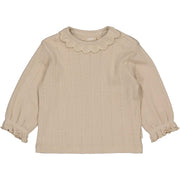 Quapi baby meisjes shirt lange mouw beige