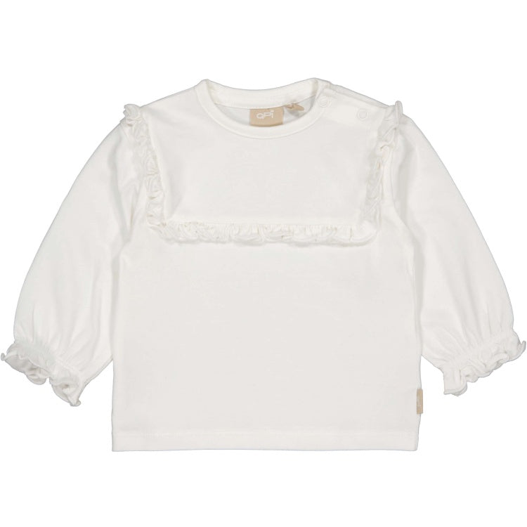 Quapi baby meisjes shirt lange mouw wit