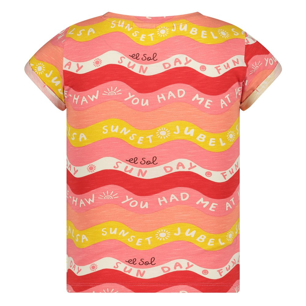 Jubel T-shirt AOP - Salsa Sunset