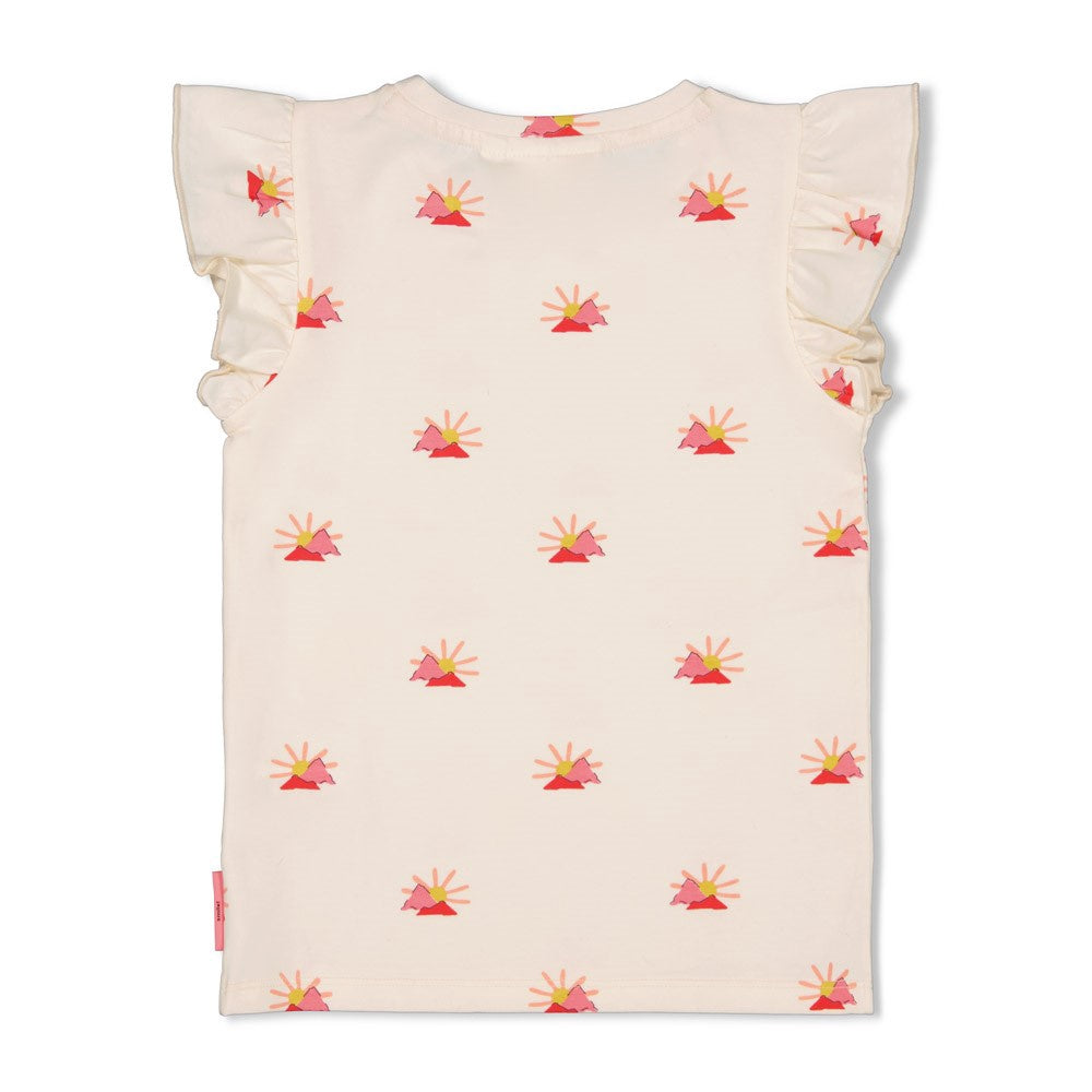 Jubel T-shirt AOP - Salsa Sunset offwhite