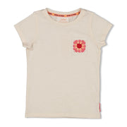 T-shirt met crochet zakje - Salsa Sunset