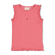 Jubel Singlet rib - Salsa Sunset