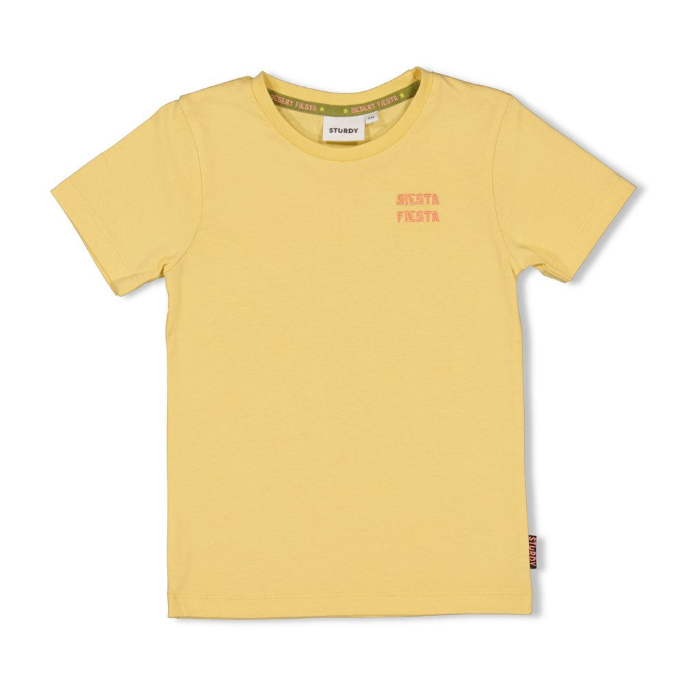 Sturdy T-shirt met backprint - Desert Fiesta geel
