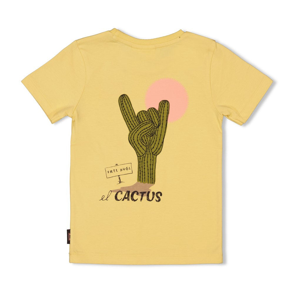 Sturdy T-shirt met backprint - Desert Fiesta geel