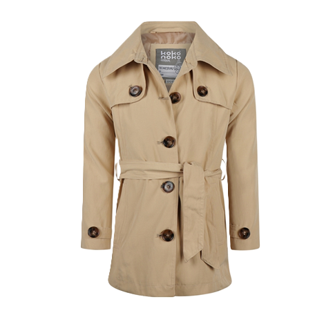koko noko zomerjas  waterafstotend trenchcoat