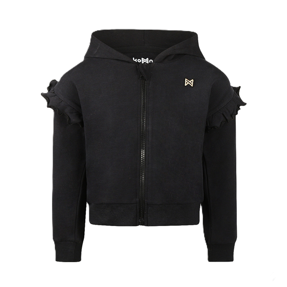 Koko Noko Vest Met Capuchon Zwart