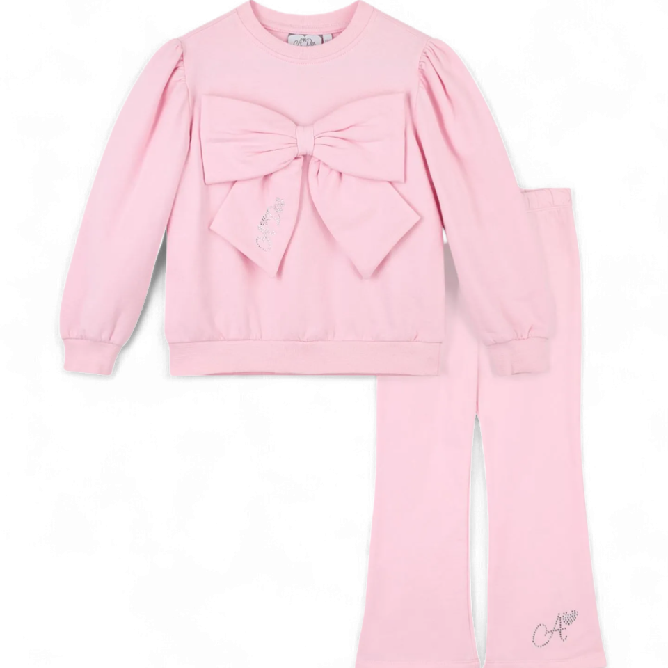 A'dee Meisjes Joggingpak Flared Luna Pink Fairy