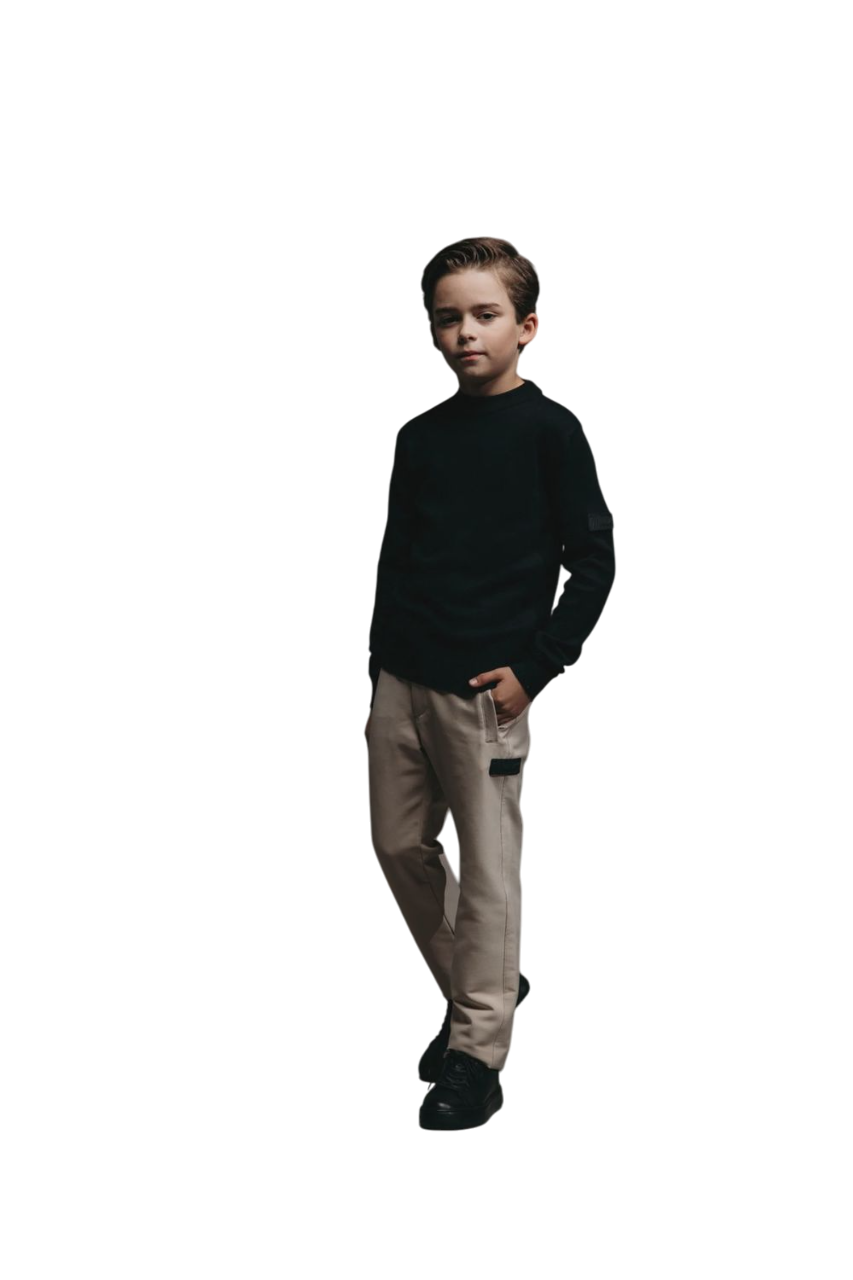 Malelions Junior Knitted Sweater zwart