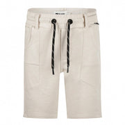 No Way Monday jongens shorts beige sierkoord