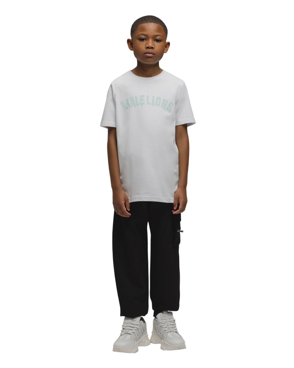 Malelions Junior Paint T-Shirt  White