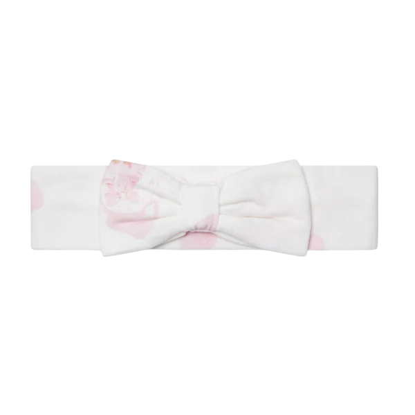 Little A Katalina Cupcake print haarband met strik snow white