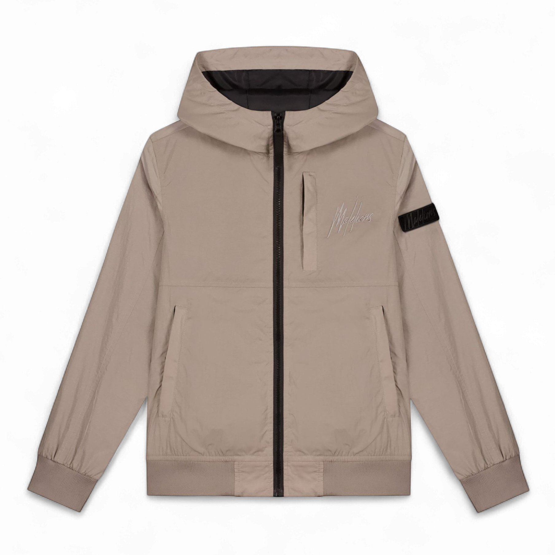 Malelions Junior Crinkle Jacket  Taupe