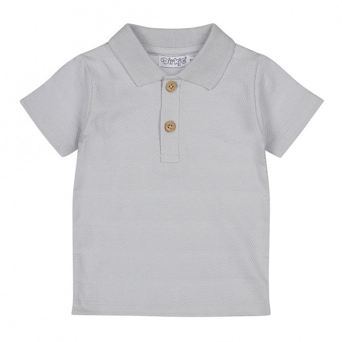 Dirkje-Jongens Polo shirt SS-Light blue