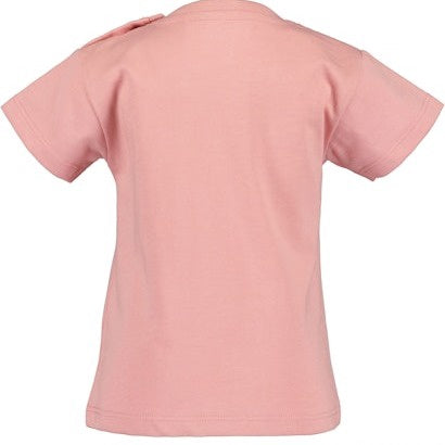 Blue Seven baby meisjes tshirt vlinder roze