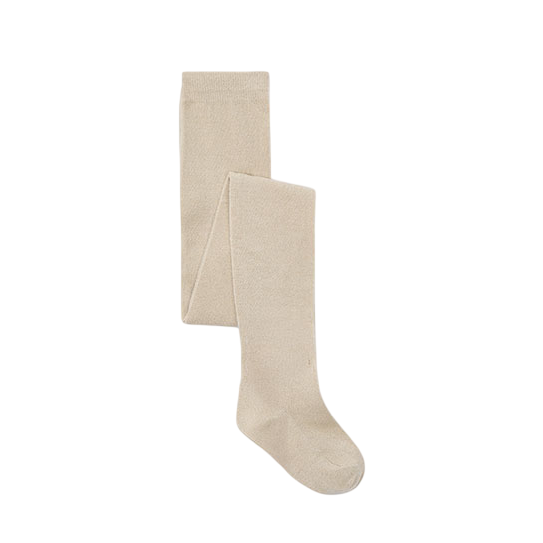 Mayoral Girls metallic tights Tapioca
