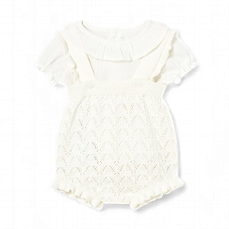 Mayoral Knit dungarees set