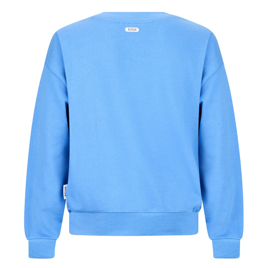 Retour jongens trui lange mouw blauw Pessac