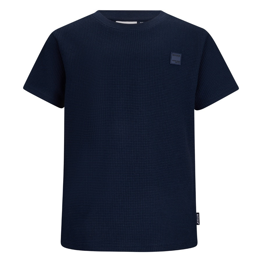 Retour jongens tshirt donker blauw Kieran