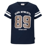 Retour jongens tshirt donker blauw Gidion